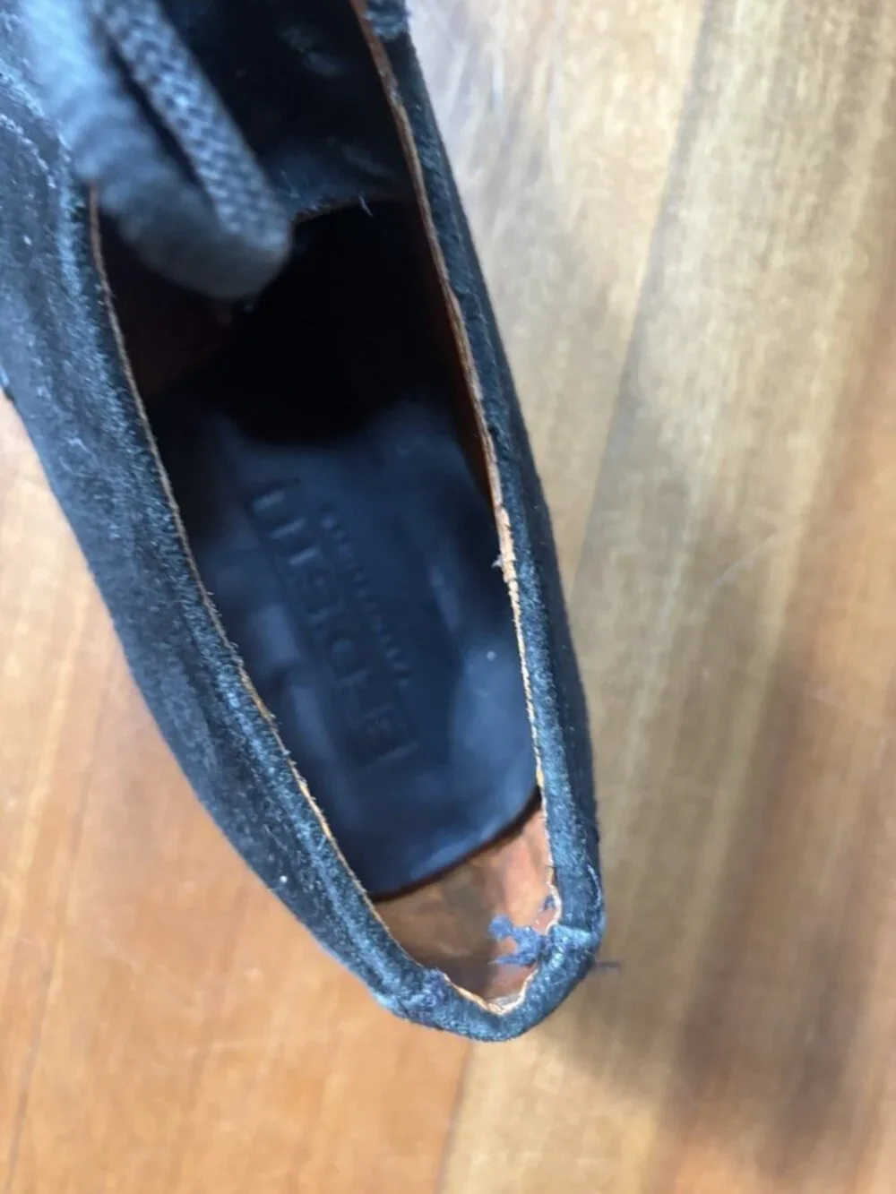 Bed|Stu Men’s Size 10 Black Distressed Leather Lace-Up Oxford Shoes Handmade